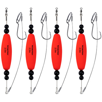 THKFISH 4pcs Catfish Rattling Line Float for Santee Rig