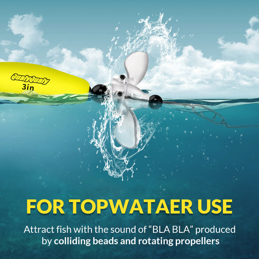 THKFISH 4PCS Catfish Float Rigs Fishing Bobbers with Propeller For Santee Rig