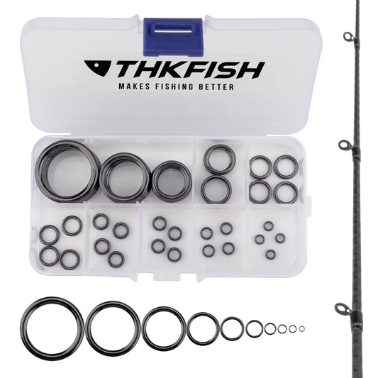 THKFISH 40pcs Fishing Rod Tip Repair Kit
