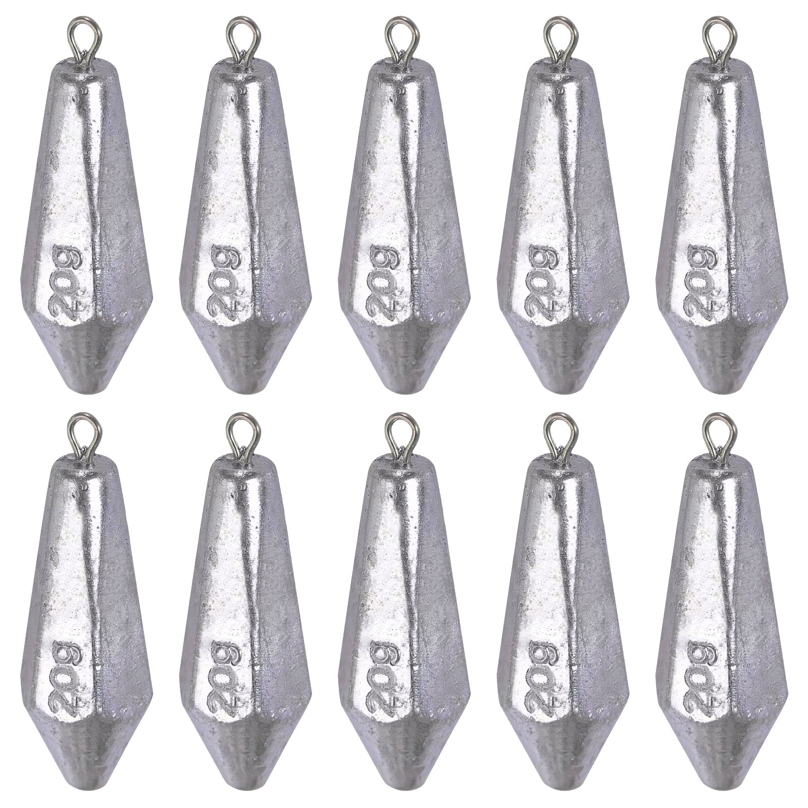 20 Pieces Fishing Sinkers Weights Fishing Weights Fishing Raindrop Bullet  Sinker Weight Lead Sinkers Water Drop Shape Weights for Bottom Fishing