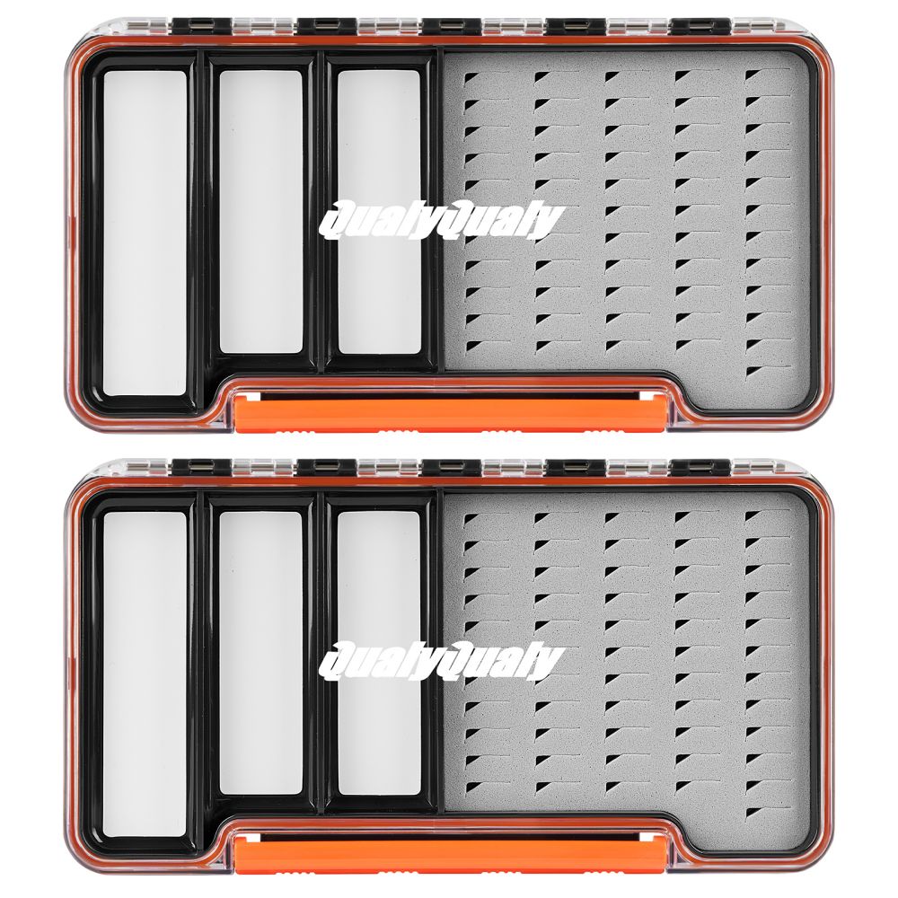 THKFISH 2 Pack Magnetic Streamer Fly Fishing Tackle Box