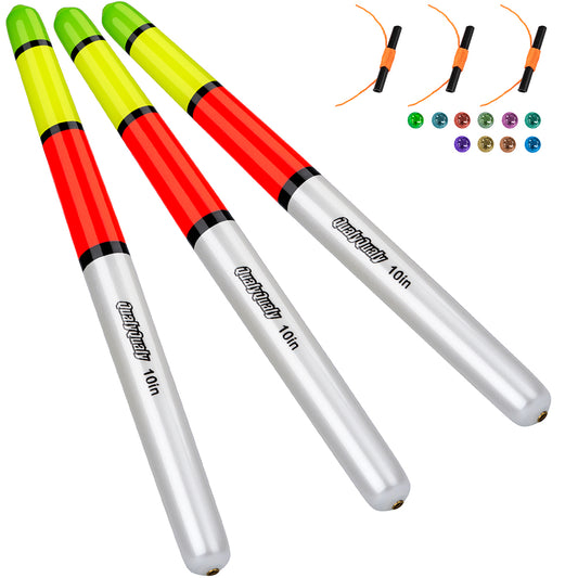 THKFISH 3PCS High Visibility Weighted Catfish Pole Fishing Floats
