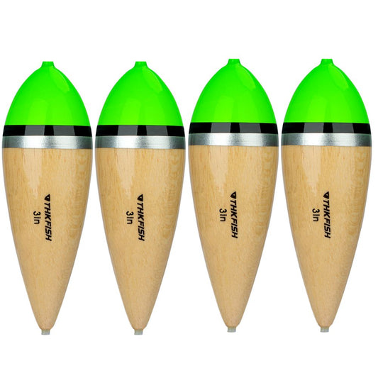 THKFISH 4PCS Steelhead Floats Slip Fishing Bobbers