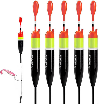 THKFISH 5pcs Slip Bobbers Floats for Crappie