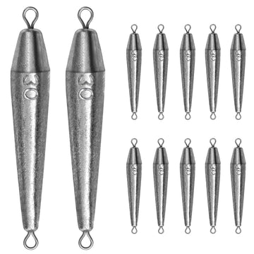 THKFISH 6 Sizes Trolling Sinkers Fishing Weights