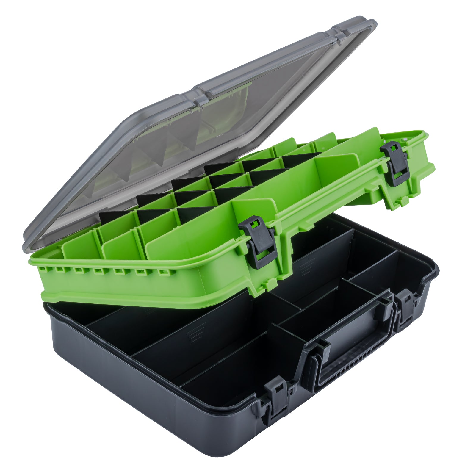 THKFISH Double Layer Large Fishing Tackle Boxes, Green