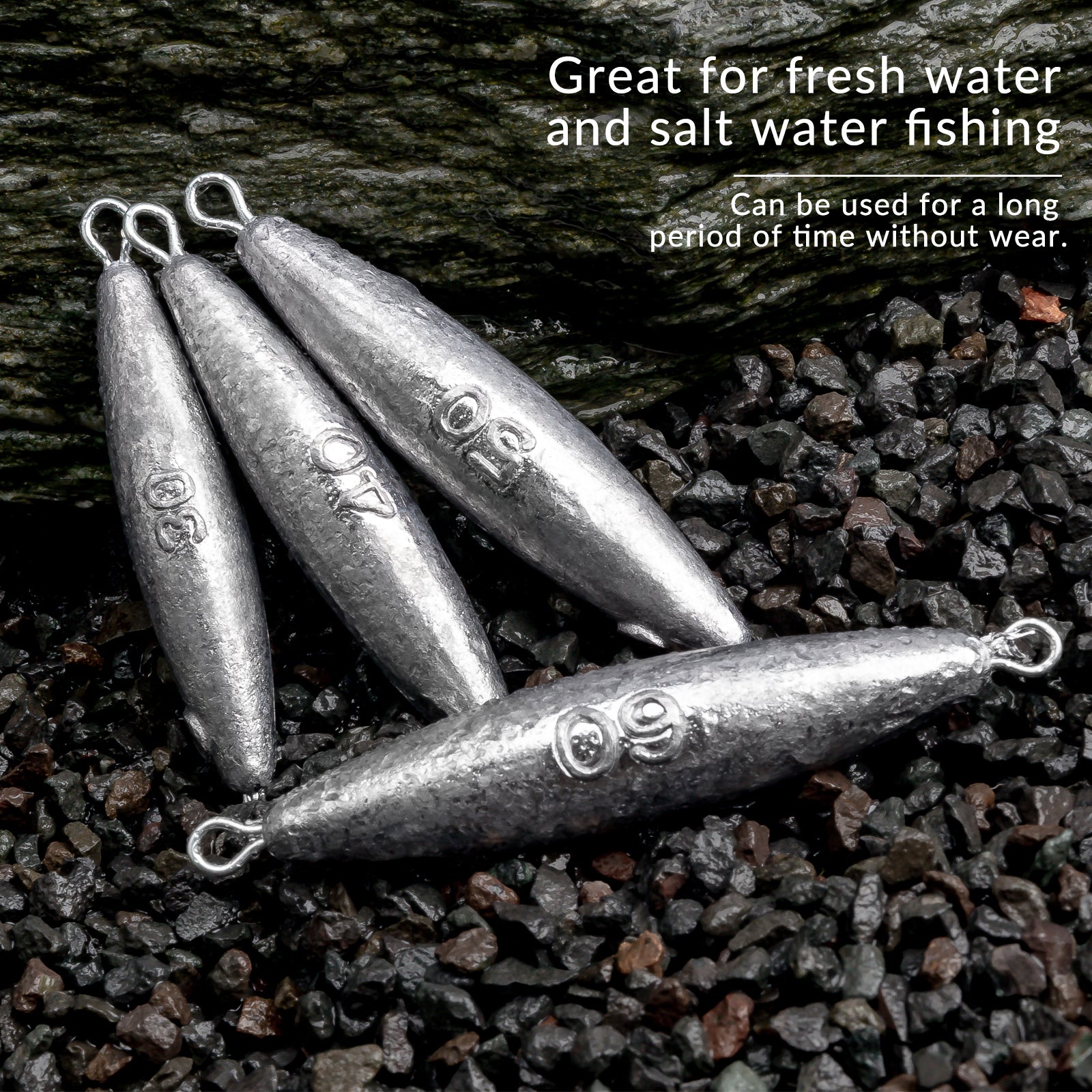 THKFISH Fishing Weights Lead Pyramid Sinkers for Fishing