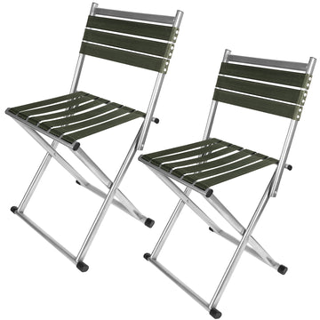 THKFISH 2PCS Folding Camping Chairs Portable Fishing Chairs