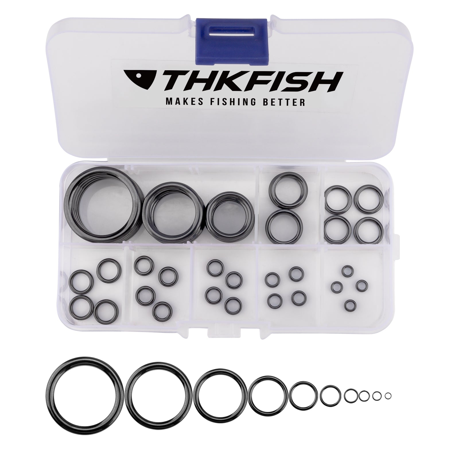 THKFISH 40pcs Fishing Rod Tip Repair Kit