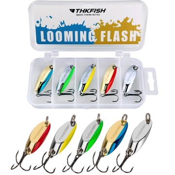 THKFISH Fishing Lures Fishing Spoons Lures for Trout Pike Bass