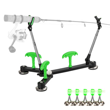 THKFISH Adjustable Ice Fishing Rod Stand for Ground 1Pack/2Pack