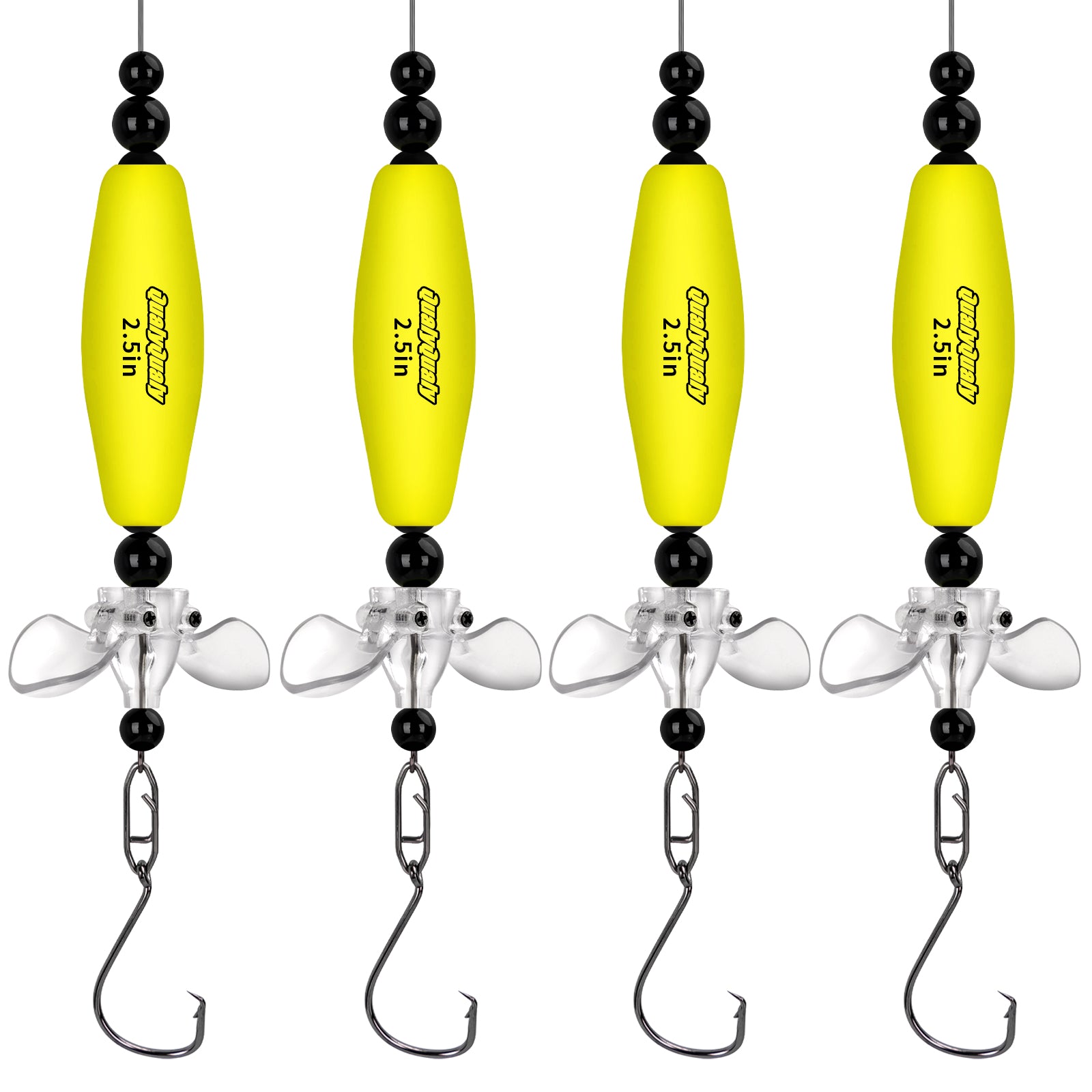 THKFISH Catfish Floats Rigs Fishing Bobbers For Santee Rig Yellow / 2.5inch