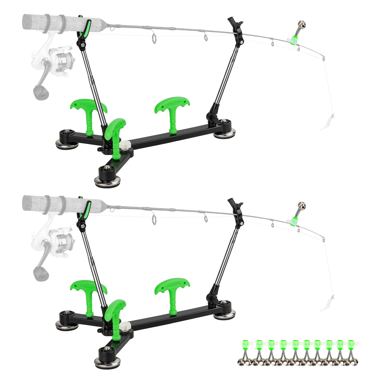 self setting ice fishing rod holder THKFISH Ice Fishing Rod Holder for Ground