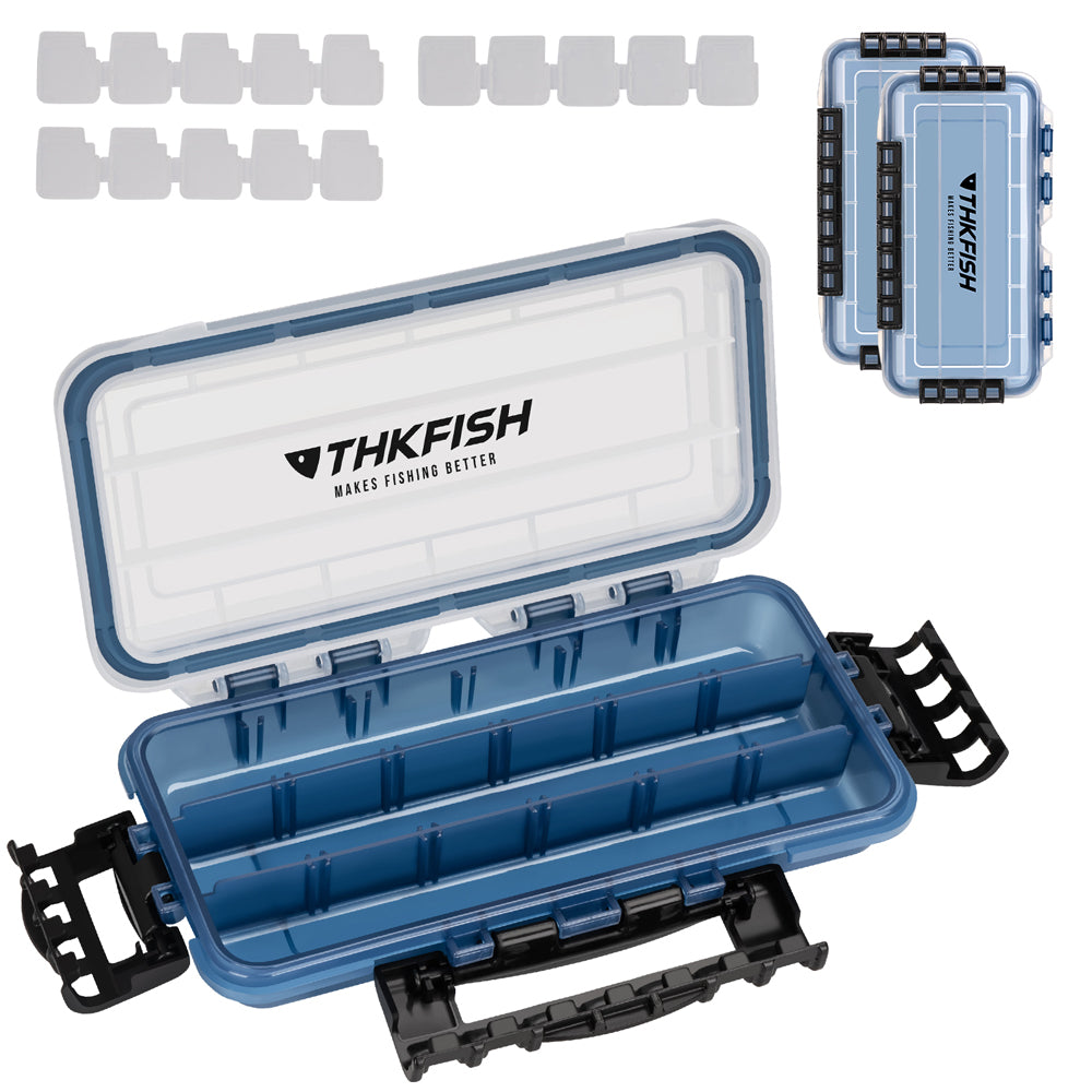 THKFISH 3400/3500 Waterproof Fishing Gear Tackle Box, 2PCS 3500 THKFISH 3400/3500 Waterproof Fishing Gear Tackle Box, 2PCS 3500