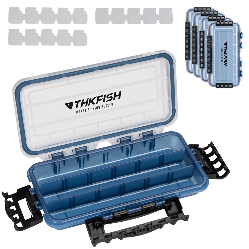 high tide tackle box THKFISH 3400/3500 Waterproof Fishing Gear Tackle Box, 4PCS 3500