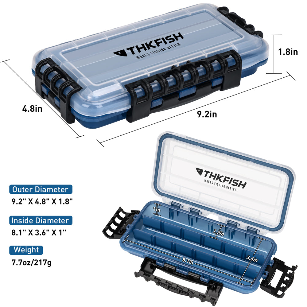 THKFISH 3400/3500 Waterproof Fishing Gear Tackle Box, 4PCS 3400