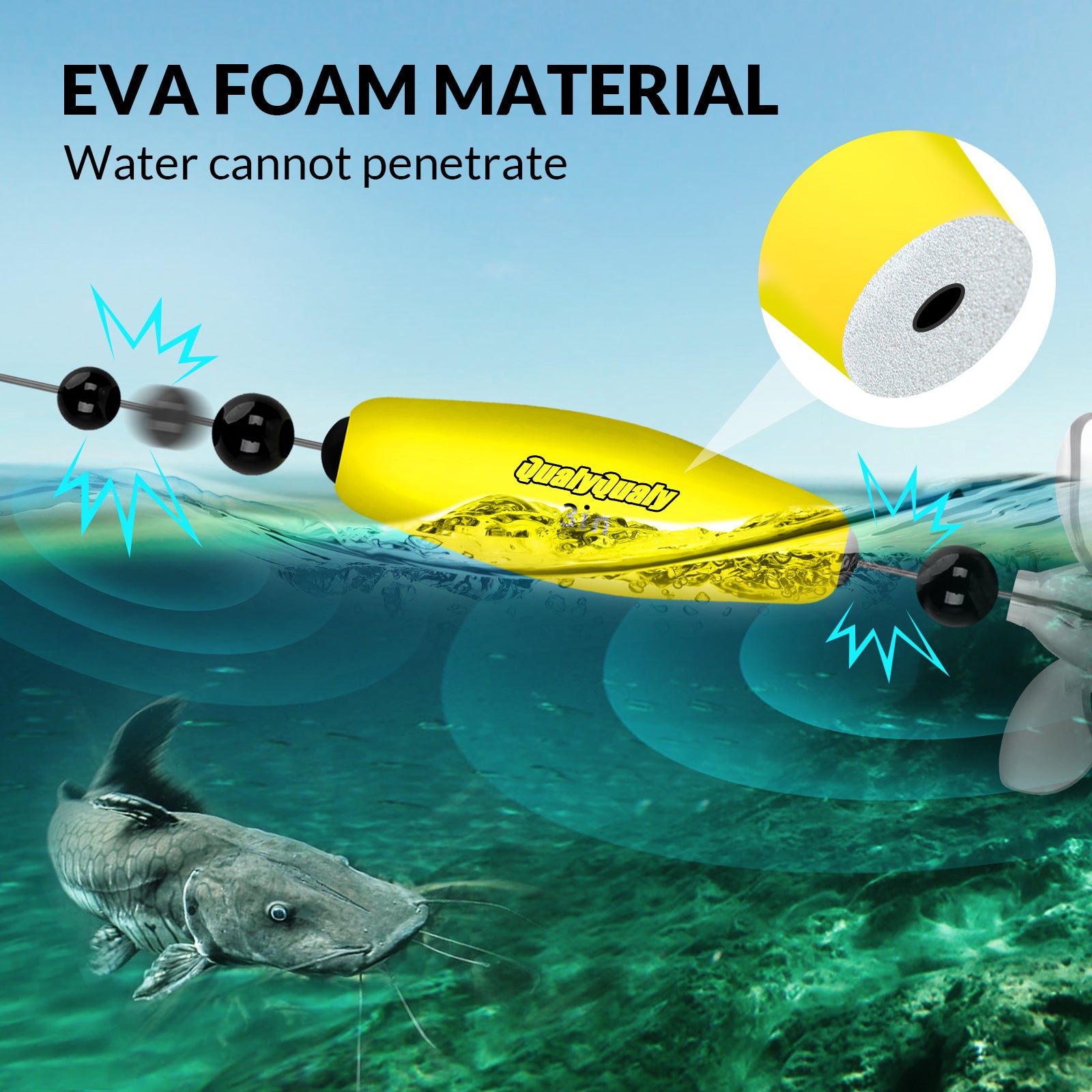 Lotto 12 Pezzi Bobber Da Pesca Con Pulsante Rotondo Set - Foto 3