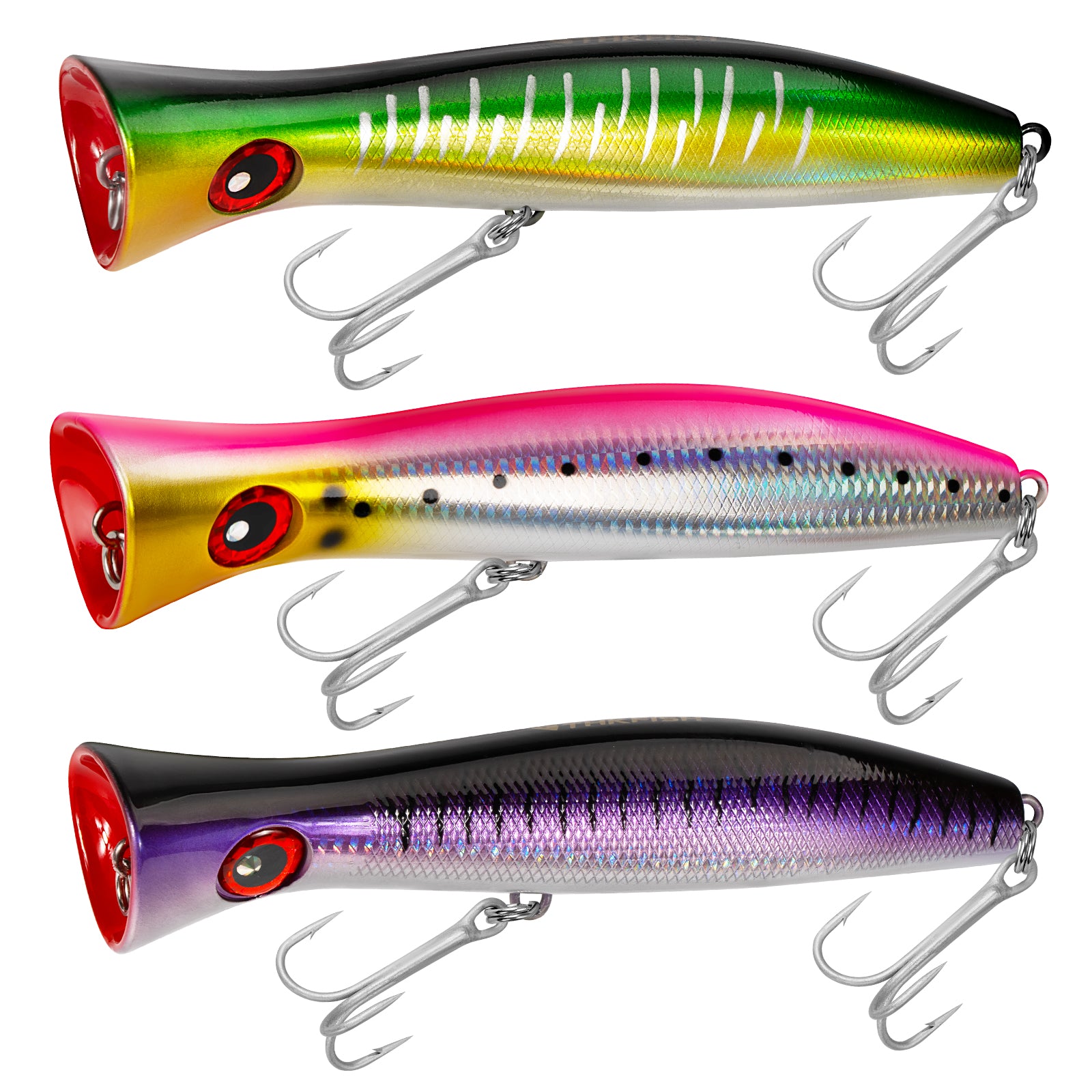 THKFISH Topwater Fishing Lures GT Popper Lures Saltwater Popper Lures Floating Fishing Lures