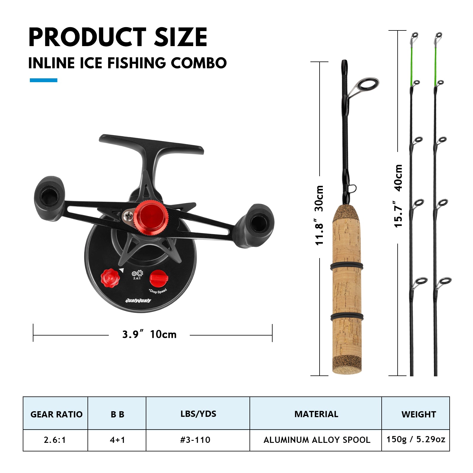 best ice fishing rod and reel combo 2014 THKFISH Ice Fishing Rod and Reel Combo Ice Fishing Gear Clearance