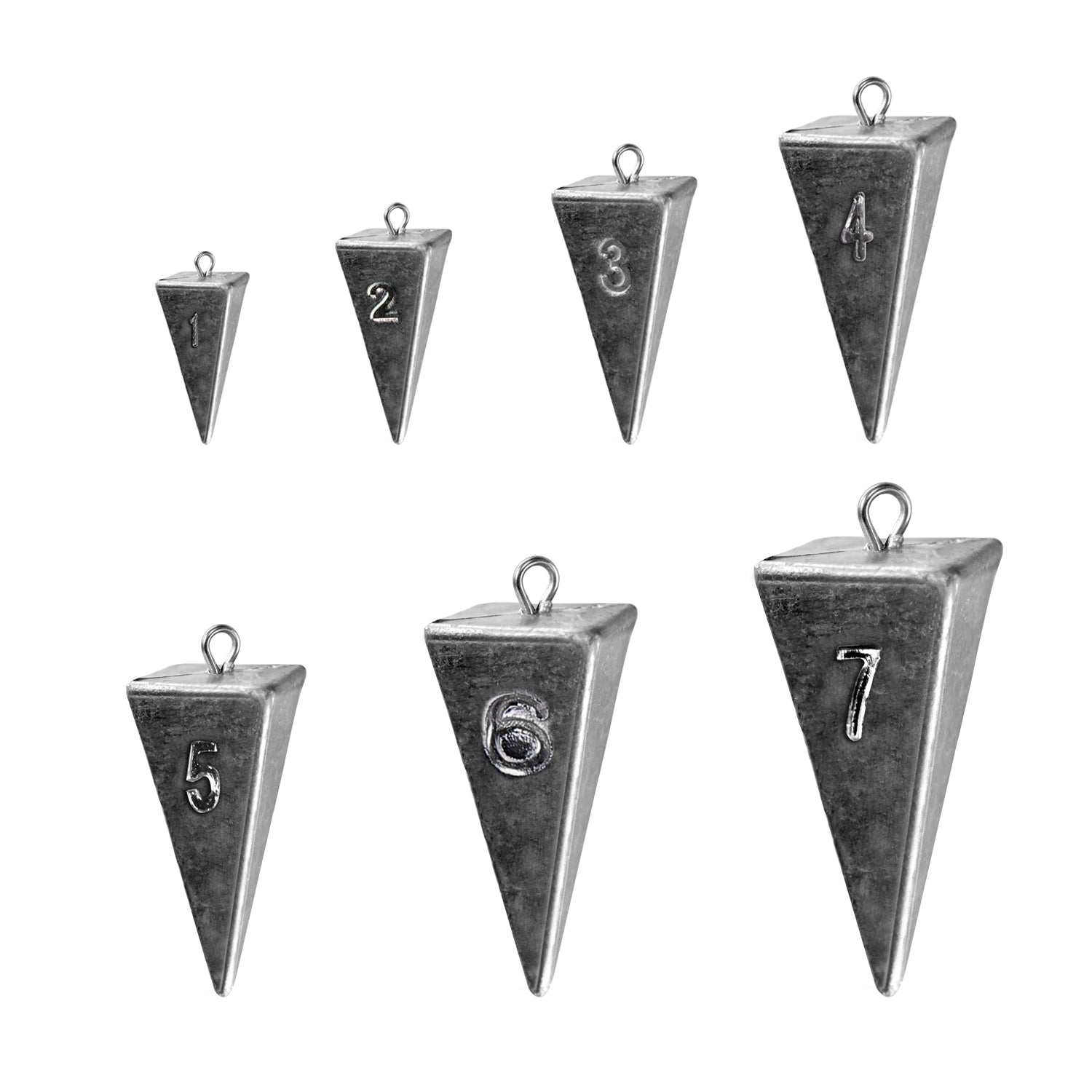 THKFISH Inline Trolling Pyramid Sinkers Weights For Fishing