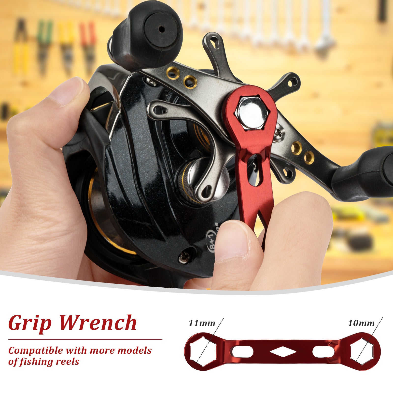 cheap fishing reel grips THKFISH 13pcs Fishing Reel Repair Tool Kit for Baitcasting Reel