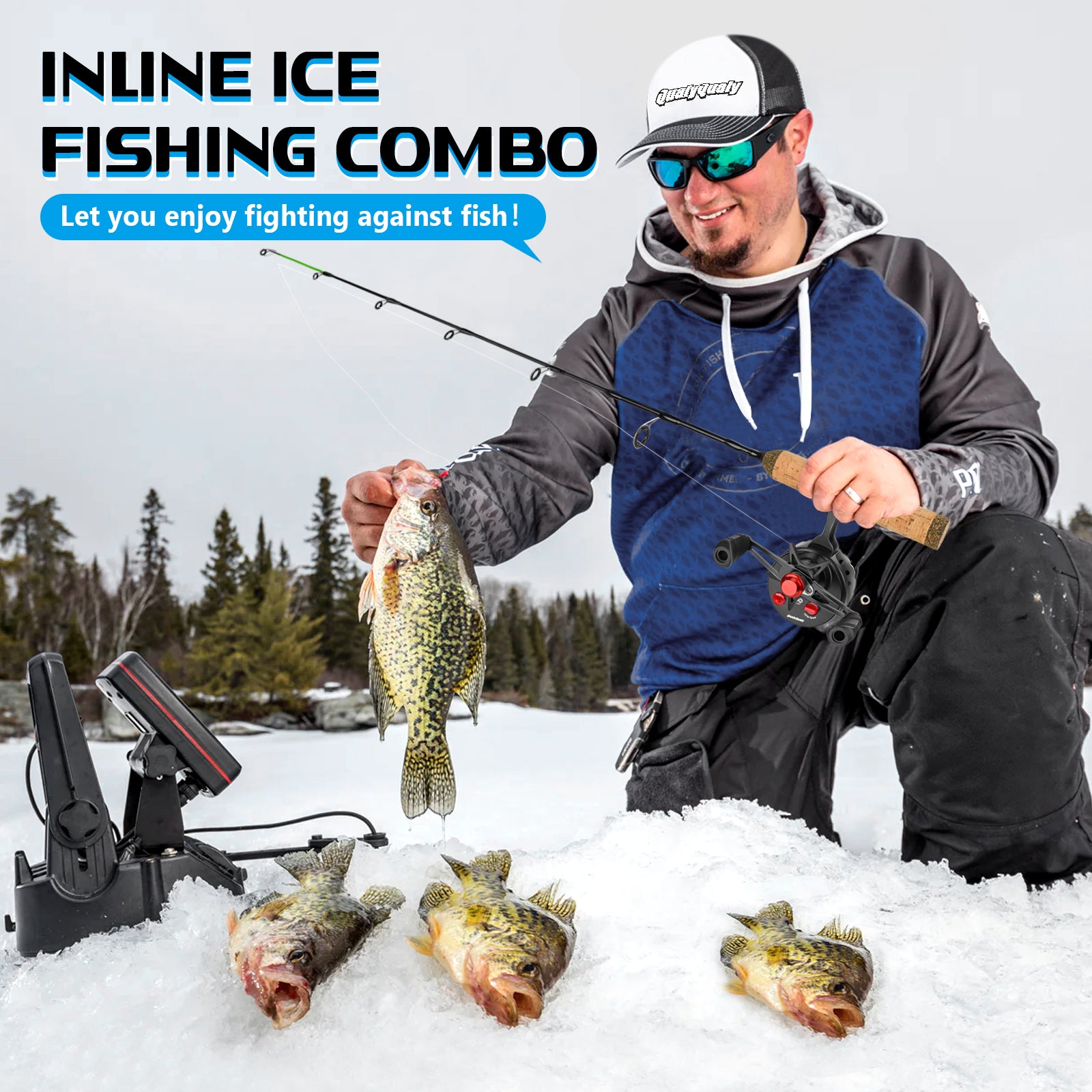 concept to ice fishing rod and reel combo THKFISH Ice Fishing Rod and Reel Combo Set