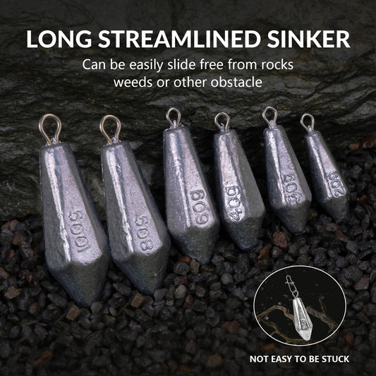 THKFISH Drop Shot Fishing Weights Sinker Kit Casting Sinker Lead