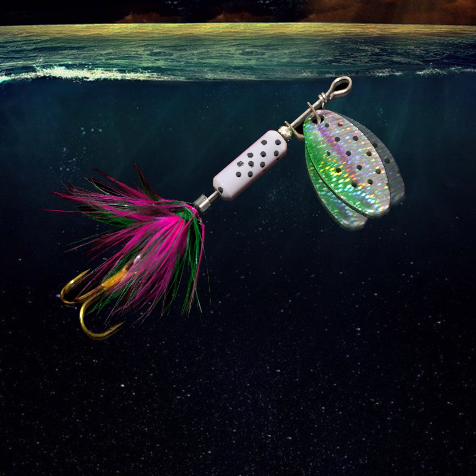 THKFISH 4pcs Fishing Spinnerbaits Trout Lures for Bass Trout Crappie THKFISH 4pcs Fishing Spinnerbaits Trout Lures for Bass Trout Crappie