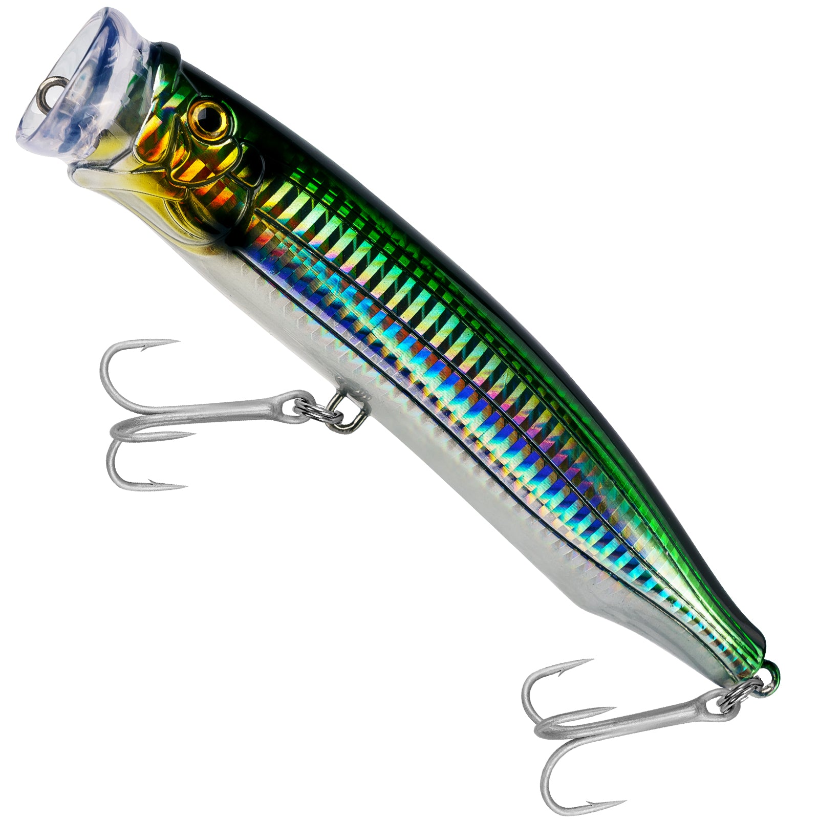 best topwater lures for inshore saltwater fishing THKFISH 5.9in 1pc/3pcs Saltwater Tuna Popper Topwater Fishing Lures, 1PC-GREEN