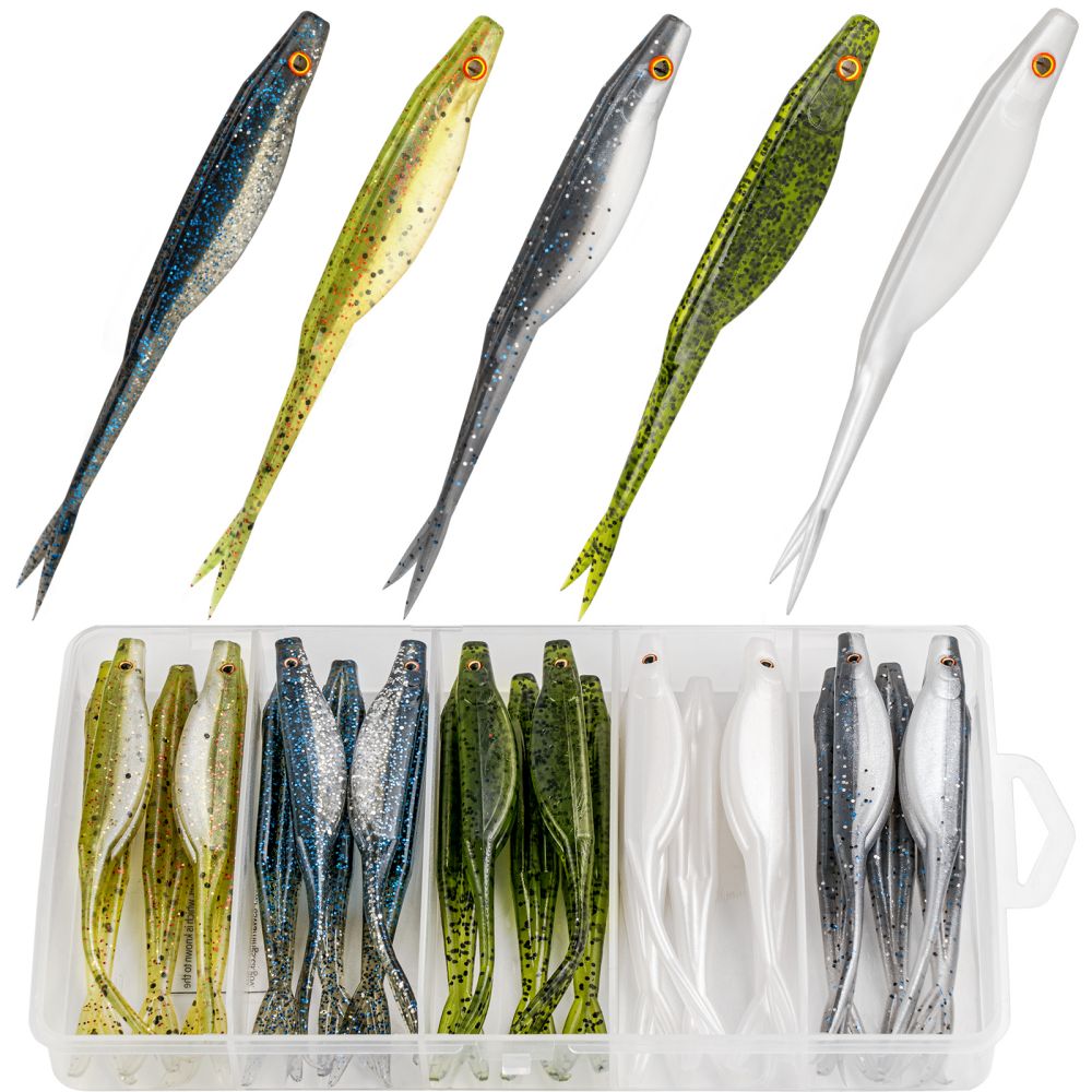 paddle tail swim baits Soft Fishing Lures Set paddle tail swim baits Soft Fishing Lures Set