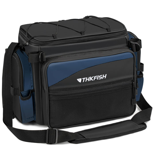 THKFISH 1000D PVC Waterproof Fishing Tackle Bags with Rod Holder