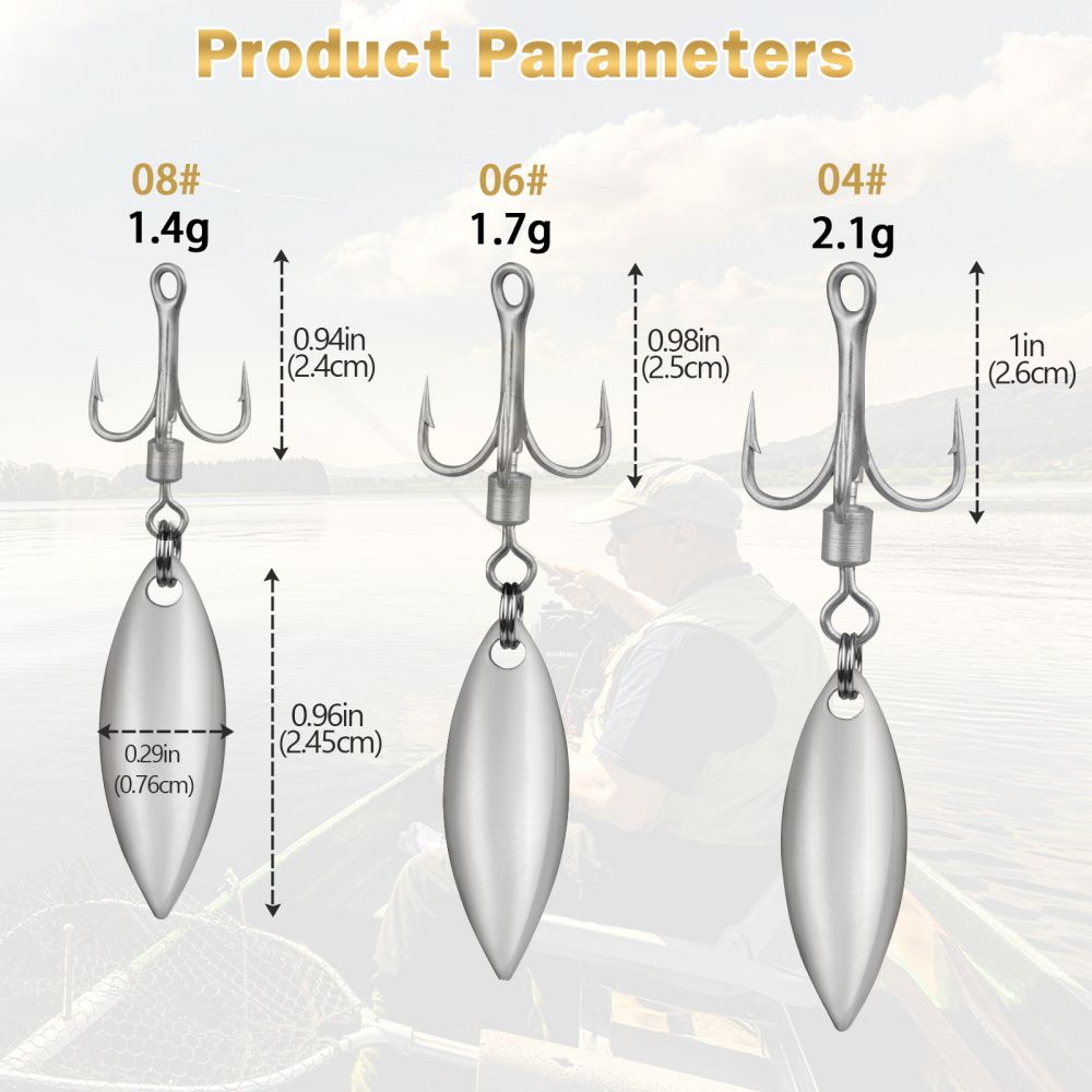 Mustad Bladed Treble Hook – Confezione Da 6 Ganci Tripli Con Lama Rotante, Scegli Taglia #2 #4 #6 #8 Per Pesca A Spinning E Predatori