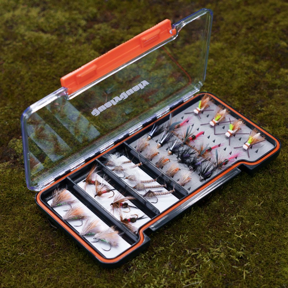 fly box tackle shop THKFISH 2 Pack Streamer Fly Fishing Tackle Box