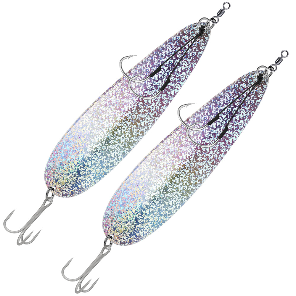 THKFISH 2pcs Magnum Flutter Spoon – Large Saltwater Fishing Lures with ...