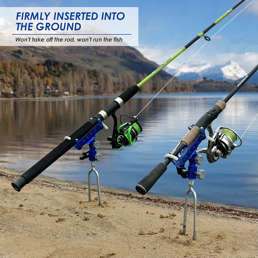 THKFISH 2 Pack 360° Adjustable Rod Holders for Bank Fishing