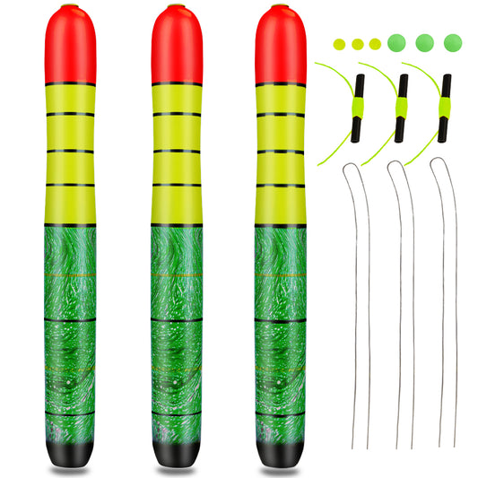 THKFISH 3PCS High Visibility Weighted Catfish Pole Floats