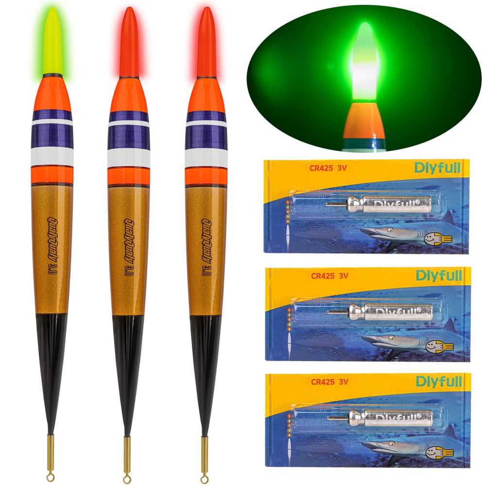 THKFISH3pcsLEDLightedFishingFl