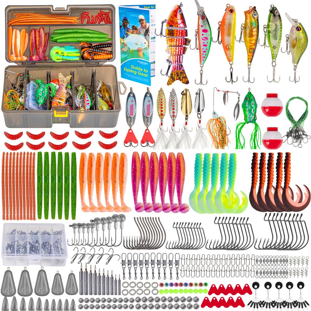 THKFISH 403pcs Fishing Lure Kit