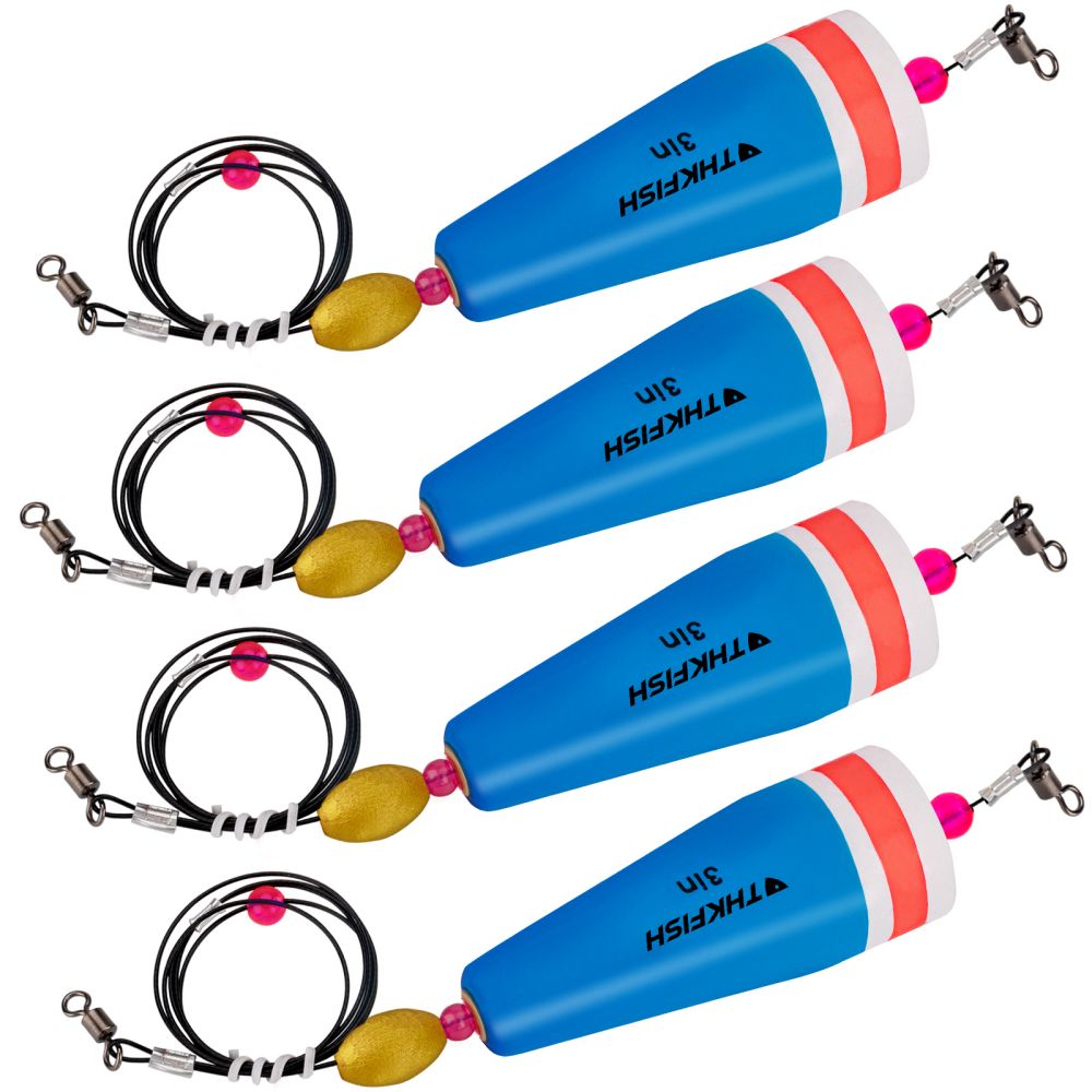 Weighted Fishing Bobbers for Saltwater 4PCS Popping Corks by THKFISH