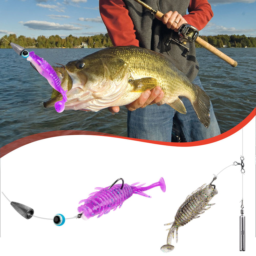 Leurre Articulé Goture Pour Brochet Et Sandre - Swimbait 8 Segments, Flottant, Avec Hameçons Triples | Pêche Carnassier