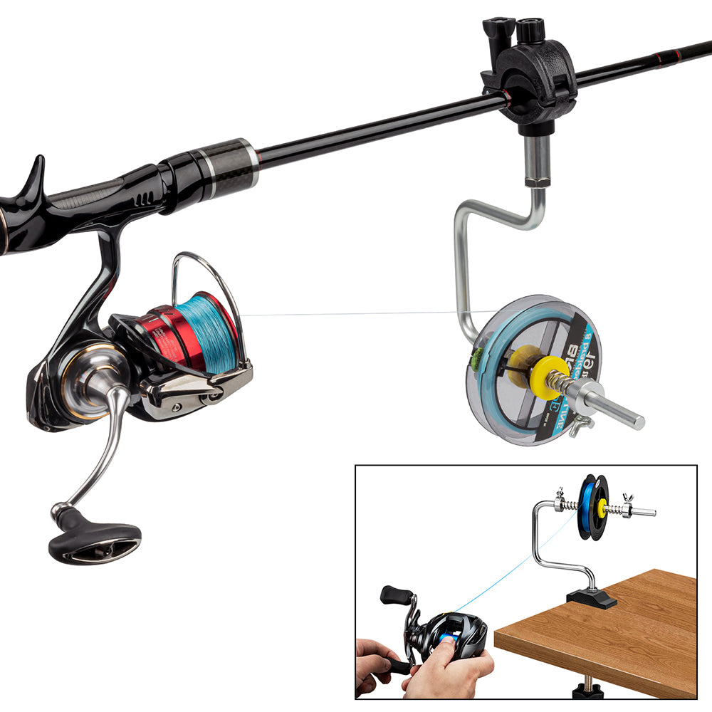 THKFISH Adjustable Rod and Table Clamp Fishing Line Spooler