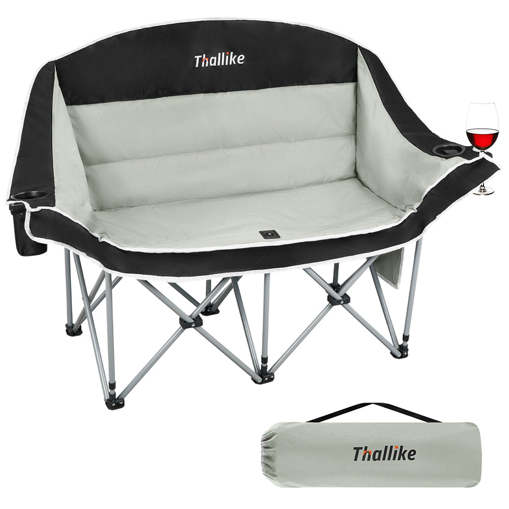 THKFISH Double Seat Camping Chair with Cup Holder
