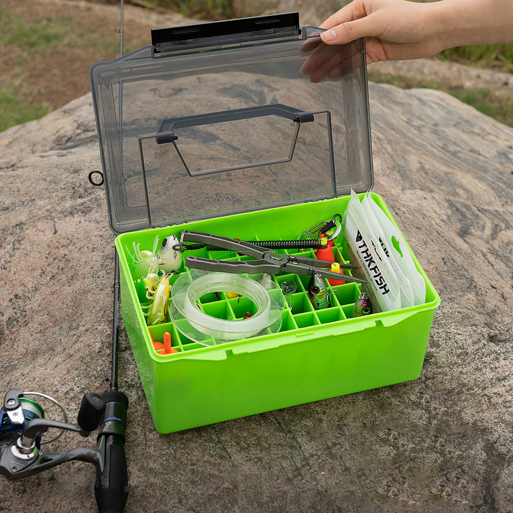 bait box deluxe tackle box THKFISH Large Plastic Fishing Tackle Lure Box for Sale