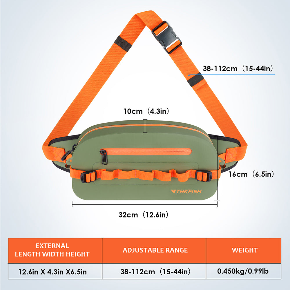 THKFISH Waterproof Large Fishing Tackle Waist Bag THKFISH Waterproof Large Fishing Tackle Waist Bag