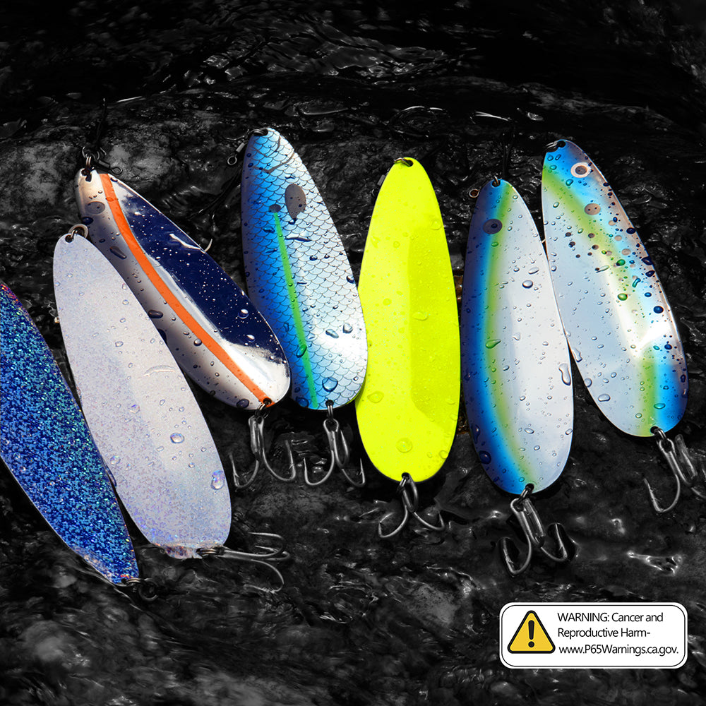 THKFISH 2pcs Magnum Flutter Spoon Large Saltwater Fishing Lures THKFISH 2pcs Magnum Flutter Spoon Large Saltwater Fishing Lures