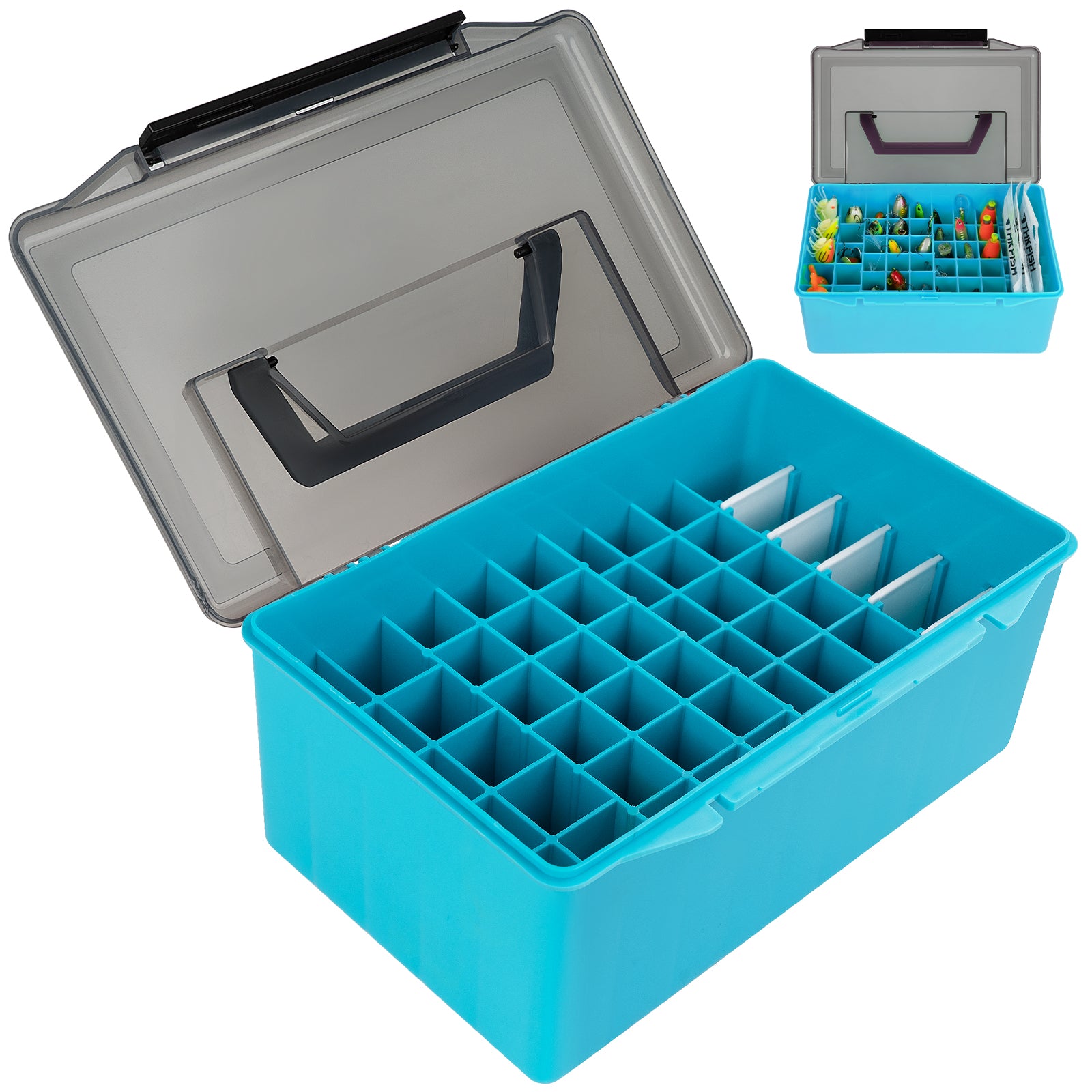 container for fishing lures top load THKFISH Large Plastic Fishing Tackle Lure Box for Sale