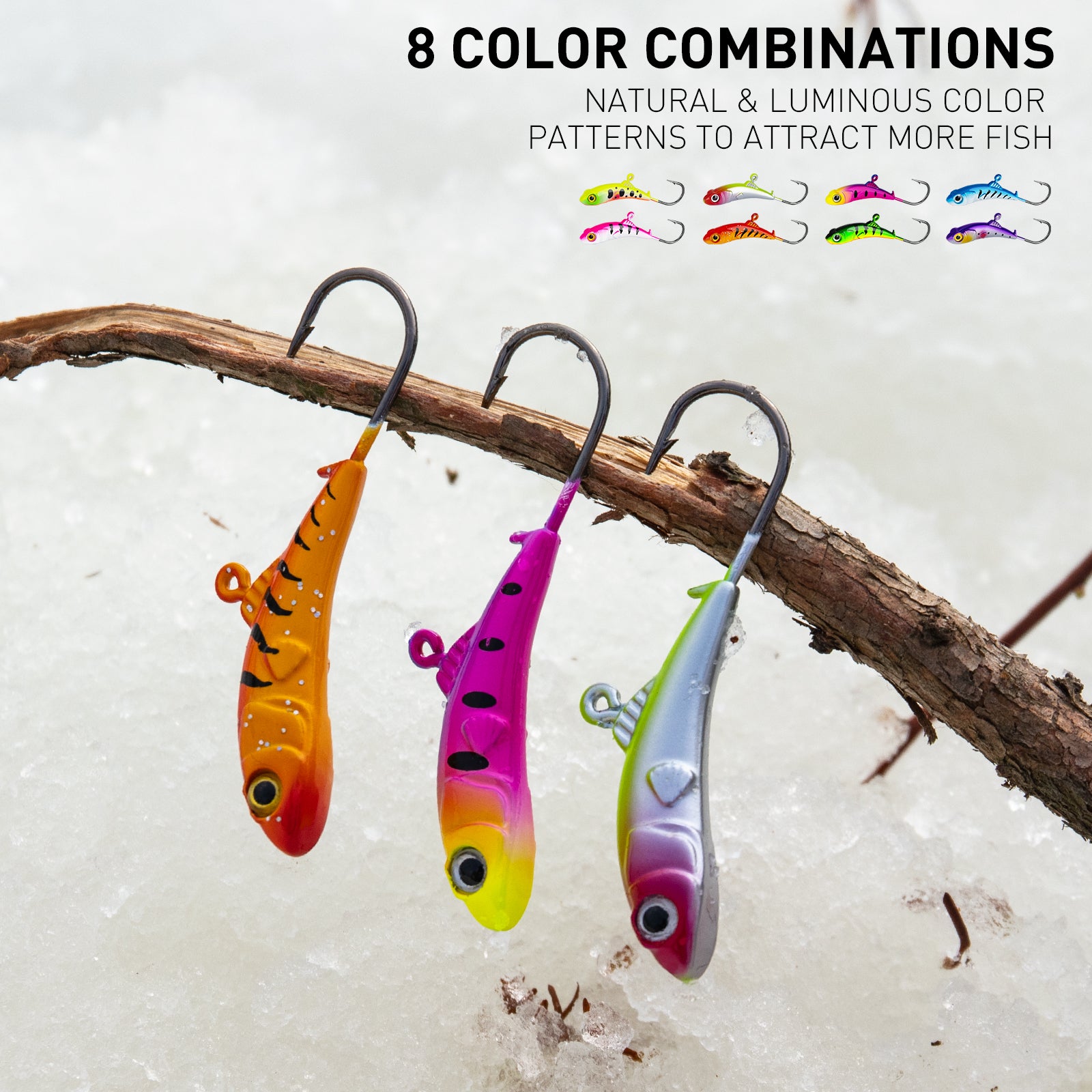THKFISH Ice Fishing Lure Set Gear Tackle Supplies For Sale